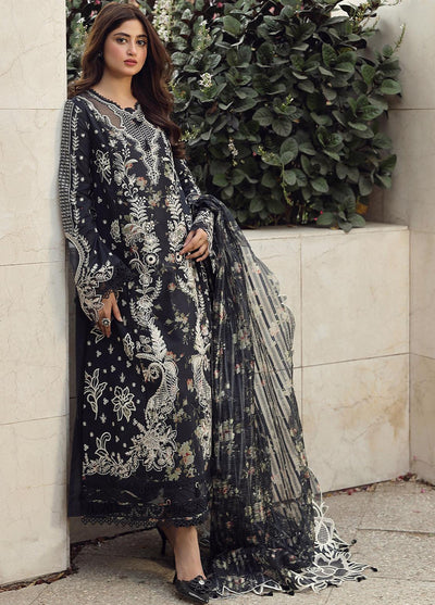 Qalamkar Unstitched Festive Lawn Collection 2024 PS-07 Hamna