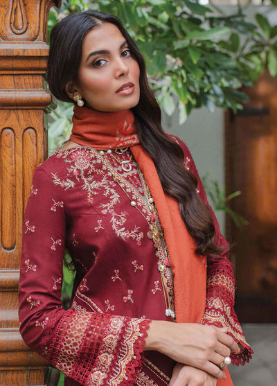 Qalamkar Unstitched Luxury Winter Collection 2023 SC-01 Freya