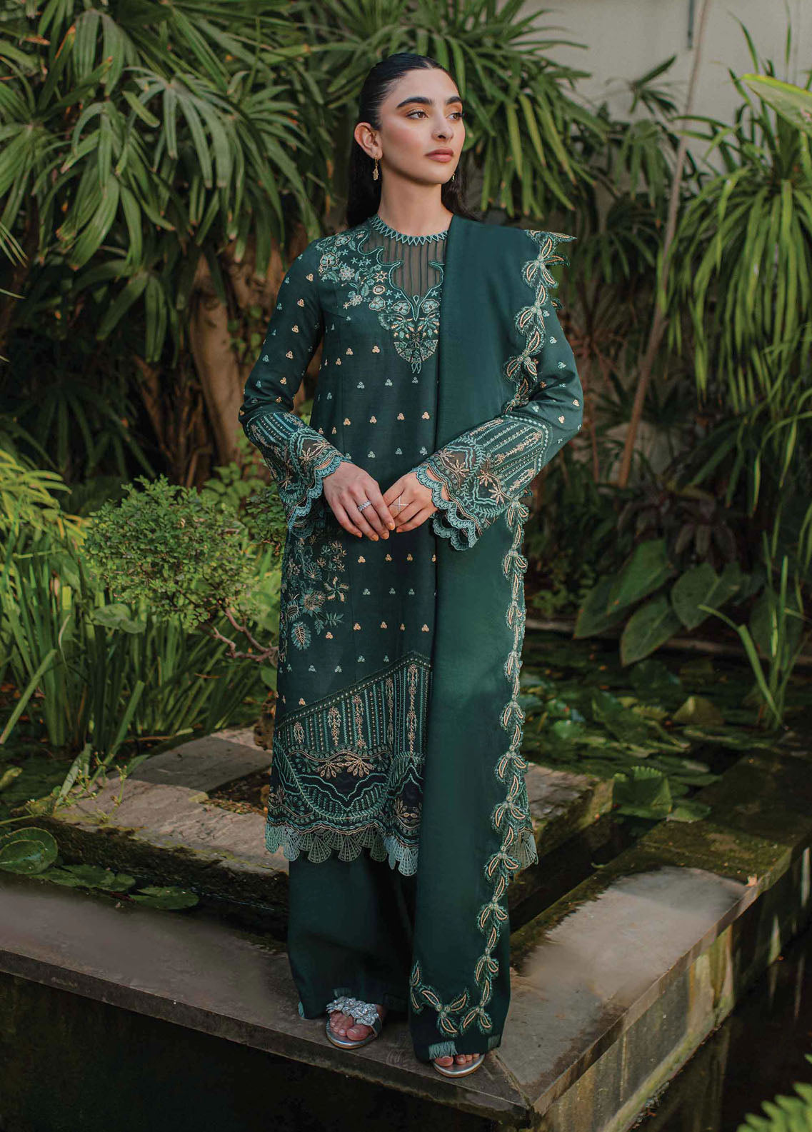 Qline By Qalamkar Unstitched Linen Collection 2023 WL-05 Aurora