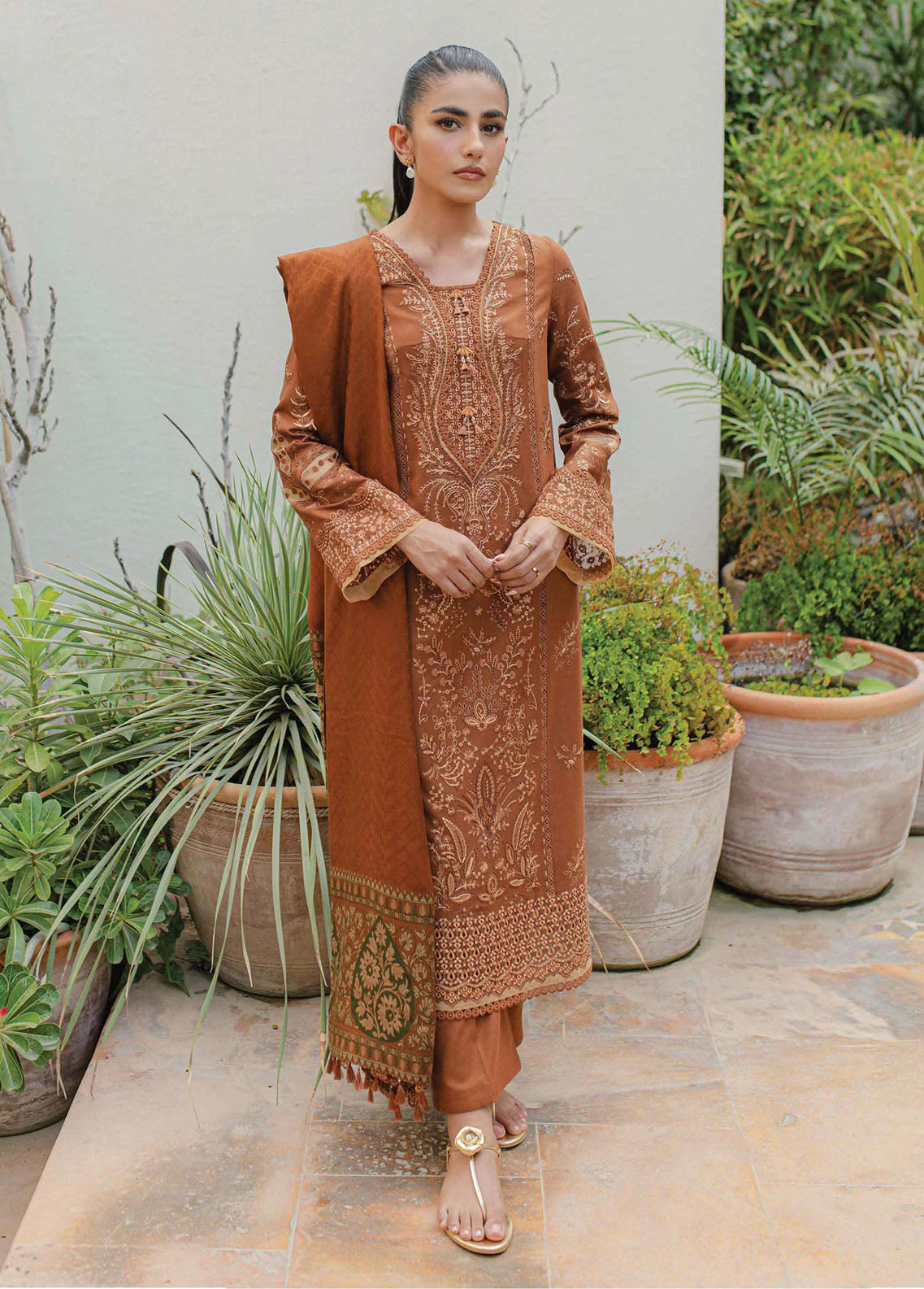 Qline By Qalamkar Unstitched Linen Collection 2023 WL-06 Mirha