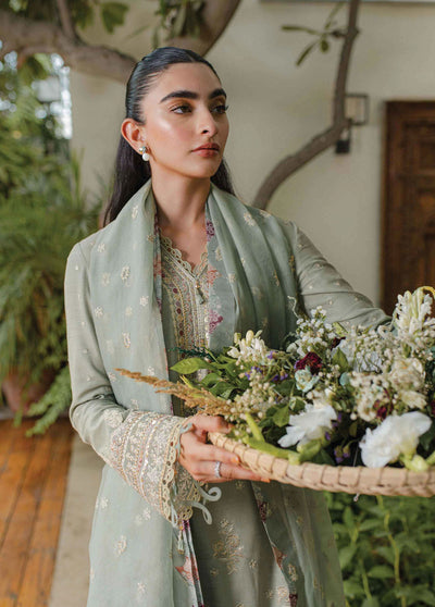 Qline By Qalamkar Unstitched Linen Collection 2023 WL-07 Lavinia