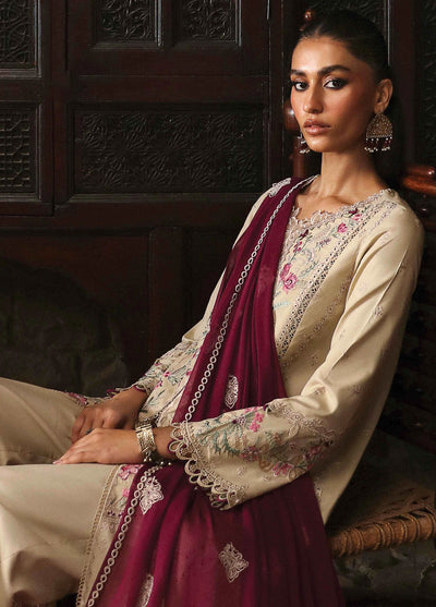 Qlinekari By Qalamkar Unstitched Linen Collection 2024 LM-01 Faye