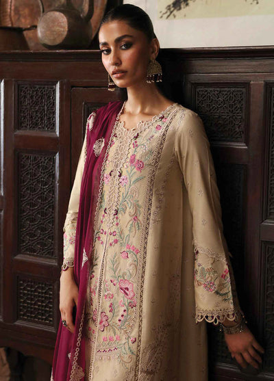 Qlinekari By Qalamkar Unstitched Linen Collection 2024 LM-01 Faye