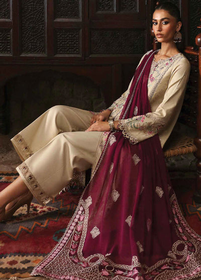 Qlinekari By Qalamkar Unstitched Linen Collection 2024 LM-01 Faye