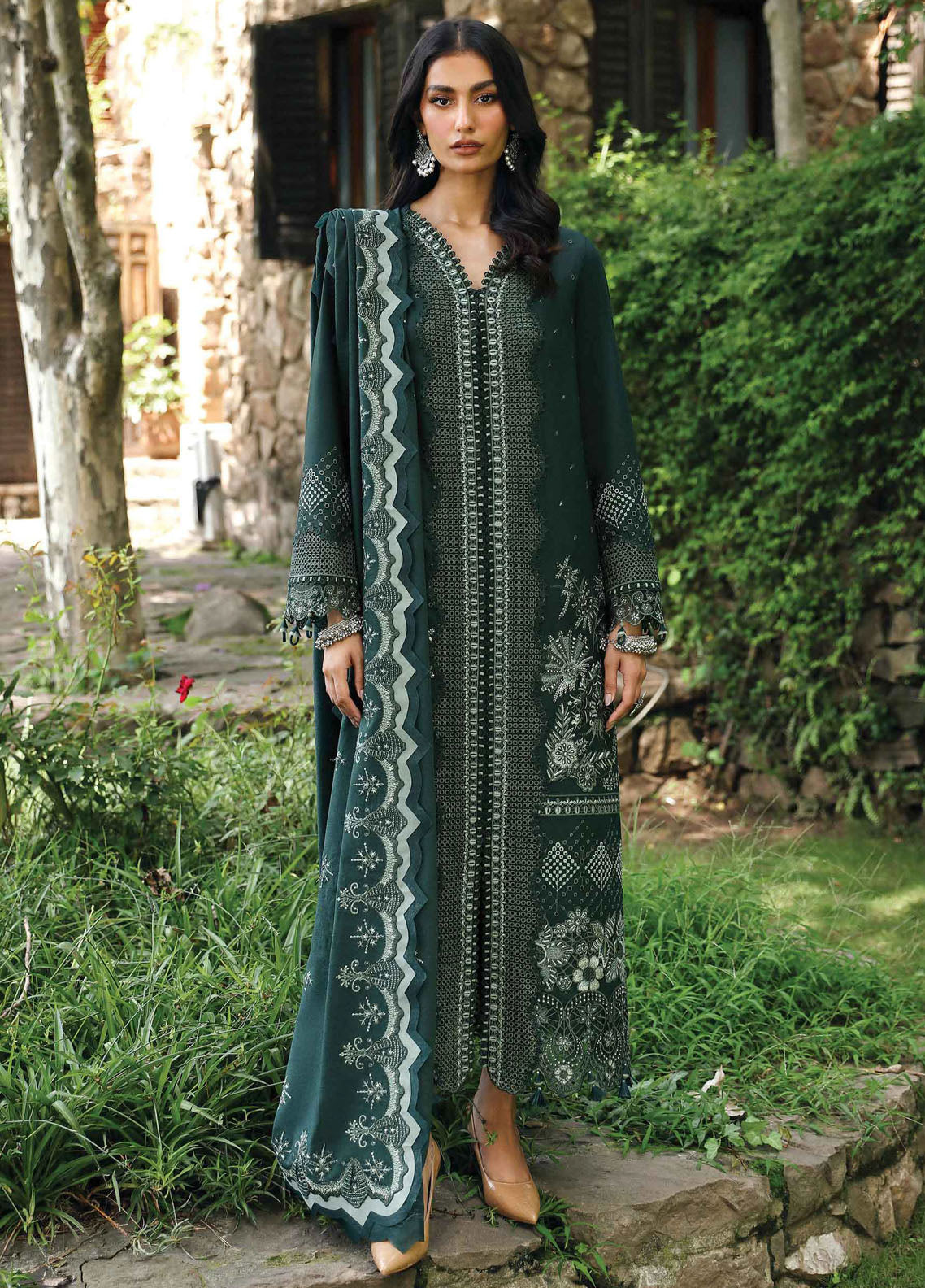 Qlinekari By Qalamkar Unstitched Linen Collection 2024 LM-05 Ailis