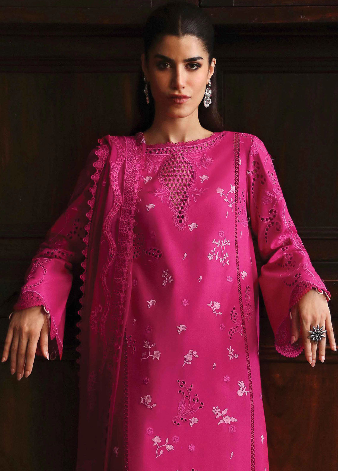 Qlinekari By Qalamkar Unstitched Linen Collection 2024 LM-07 Neesa