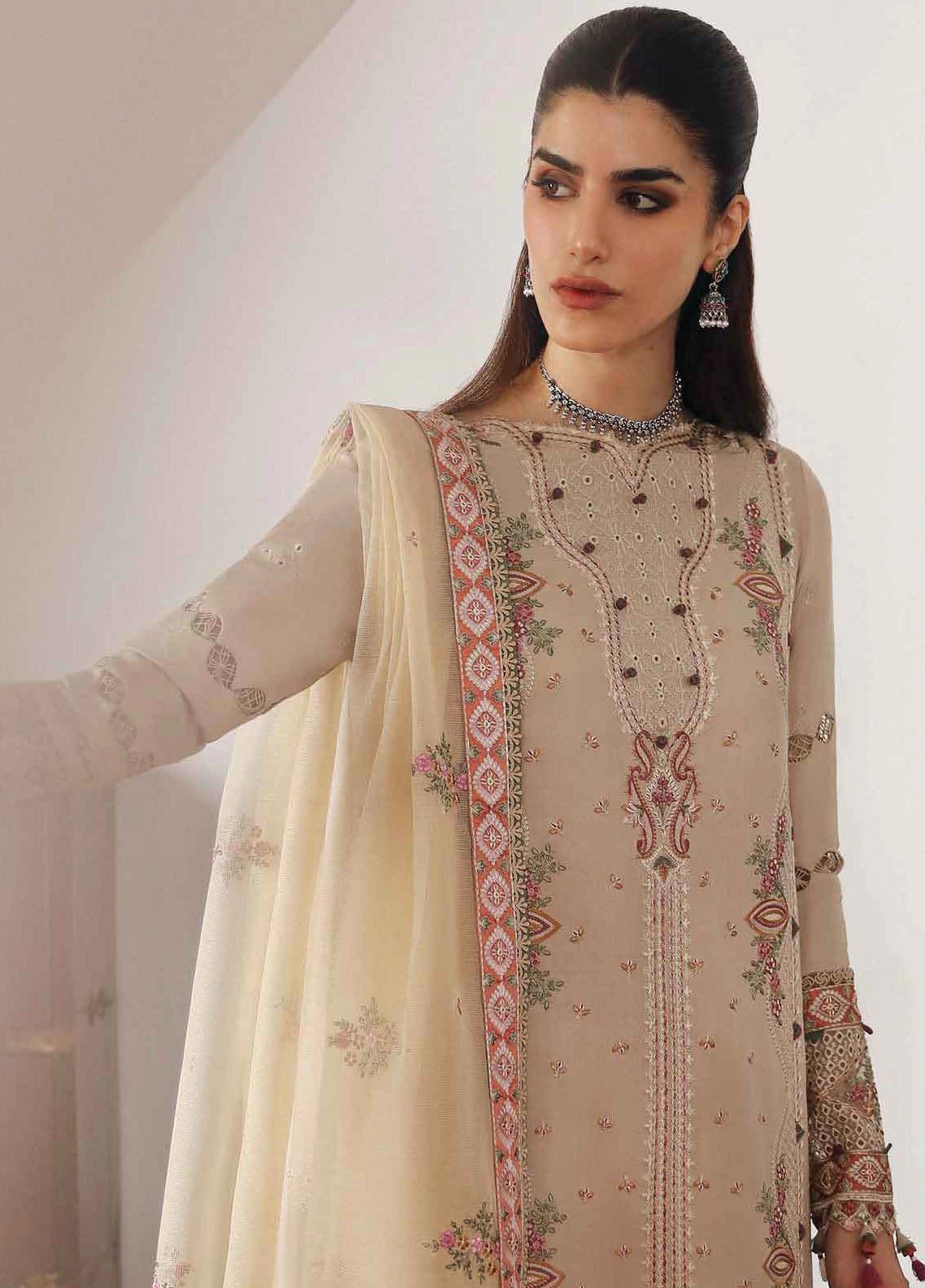 Qlinekari By Qalamkar Unstitched Linen Collection 2024 LM-11 Zia