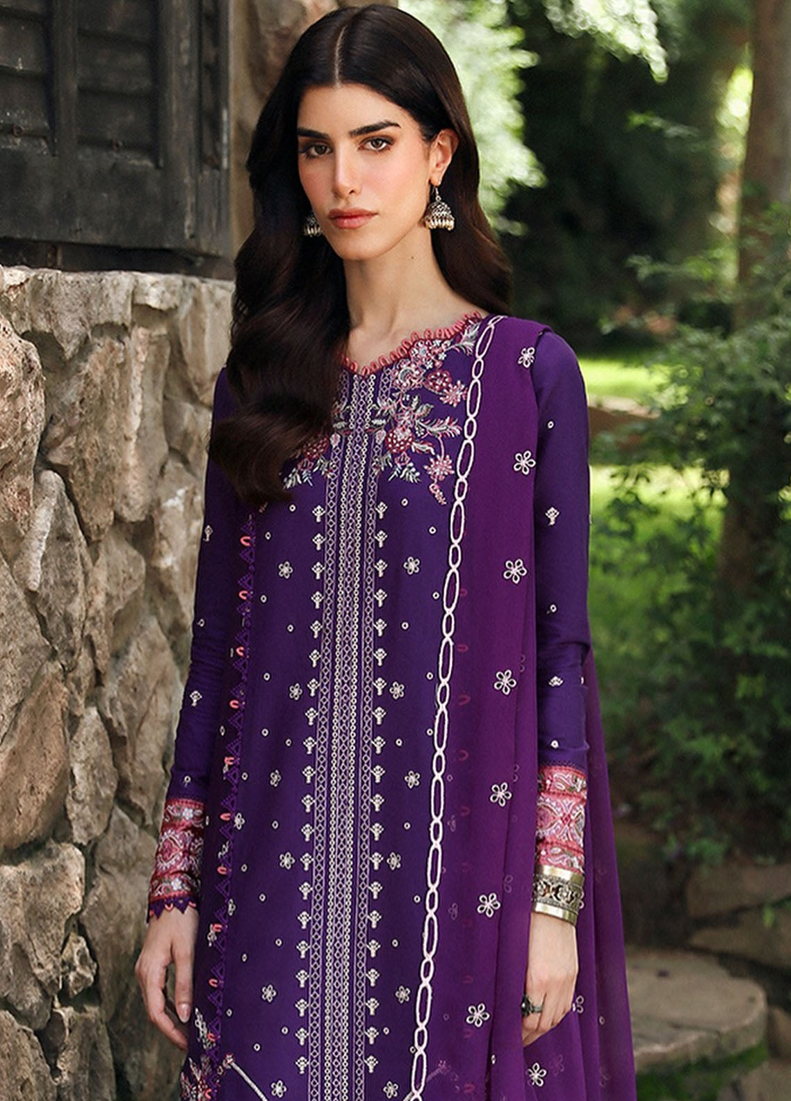 Qlinekari By Qalamkar Unstitched Linen Collection 2024 LM-15 Eimera