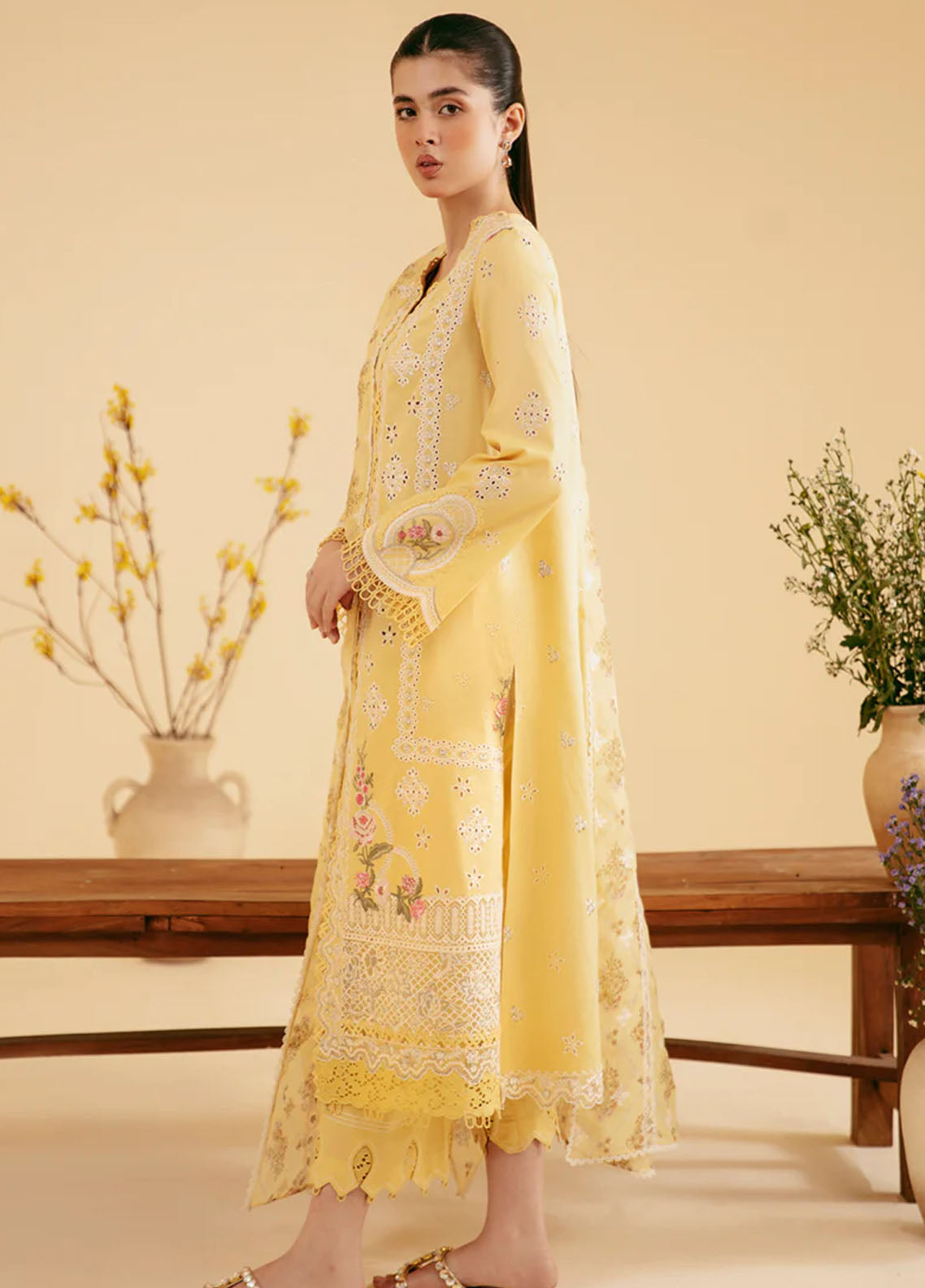 Qlinekari By Qalamkar Unstitched Lawn Collection 2024 SQ-12 Zhain