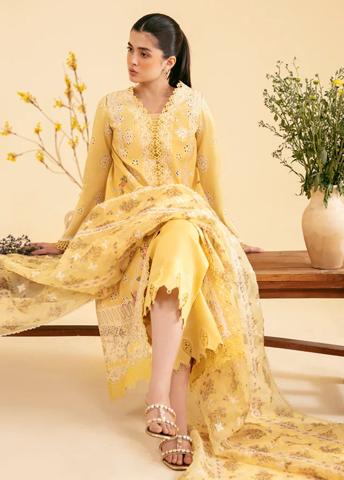 Qlinekari By Qalamkar Unstitched Lawn Collection 2024 SQ-12 Zhain