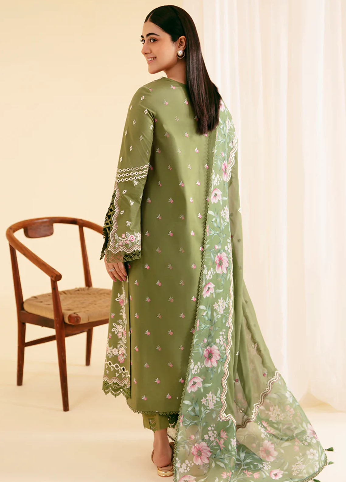 Qlinekari By Qalamkar Unstitched Lawn Collection 2024 SQ-14 Semal