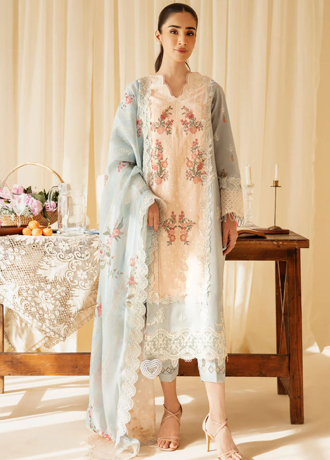 Qlinekari By Qalamkar Unstitched Lawn Collection 2024 SQ-15 Neylan