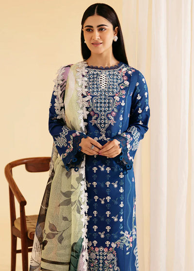 Qlinekari By Qalamkar Unstitched Lawn Collection 2024 SQ-08 Zel