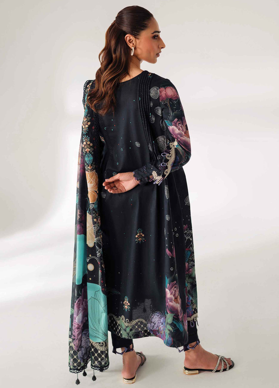 Qprints By Qalamkar Unstitched Lawn Collection 2024 AR-01 Aniqa