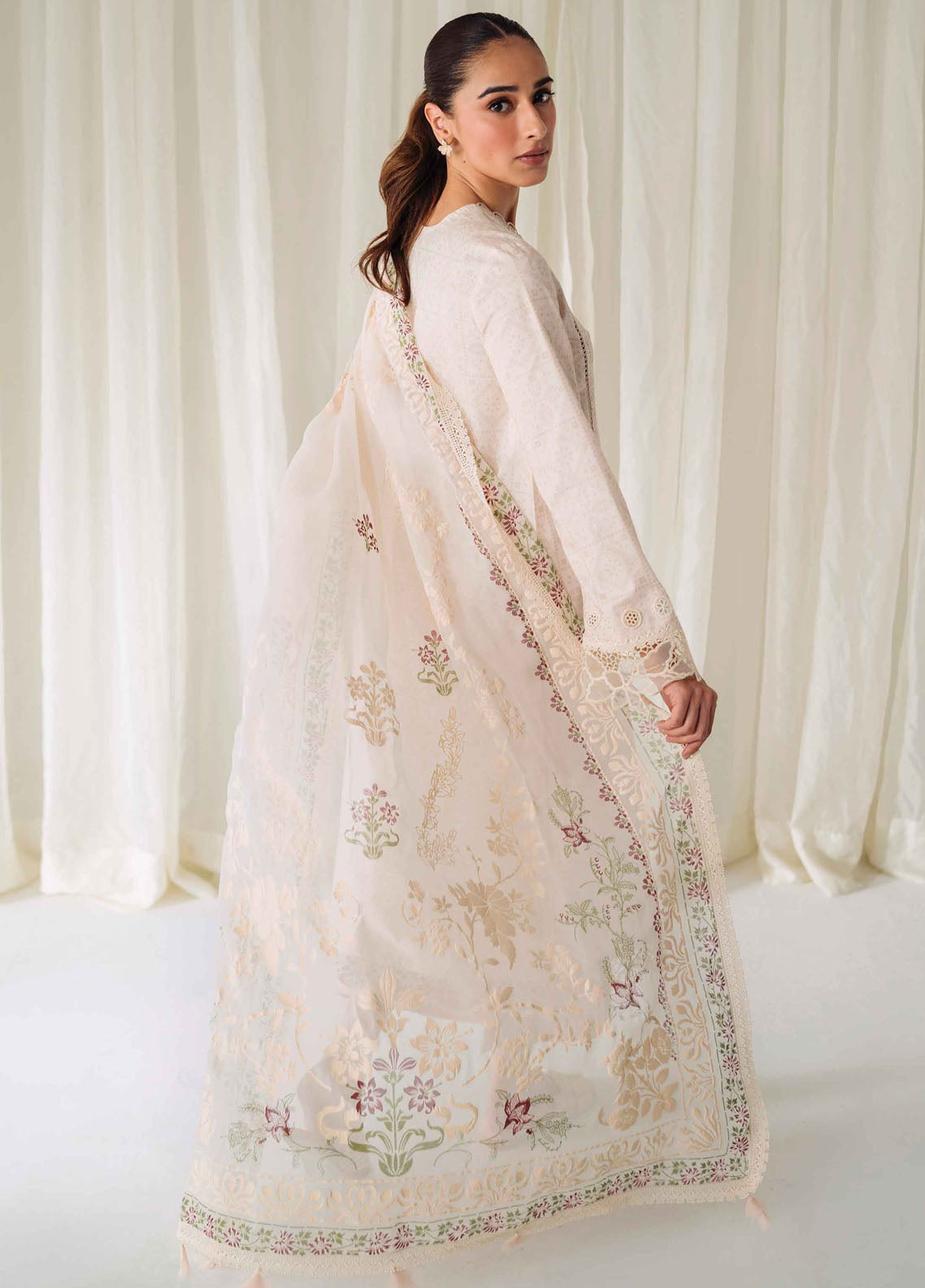 Qprints By Qalamkar Unstitched Lawn Collection 2024 AR-02 Elea