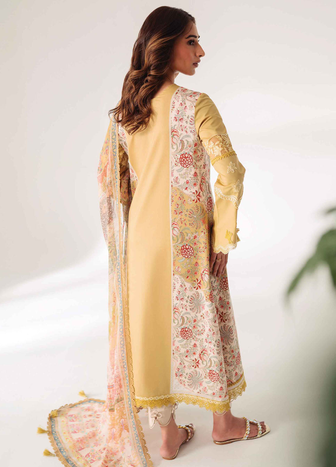 Qprints By Qalamkar Unstitched Lawn Collection 2024 AR-08 Anais