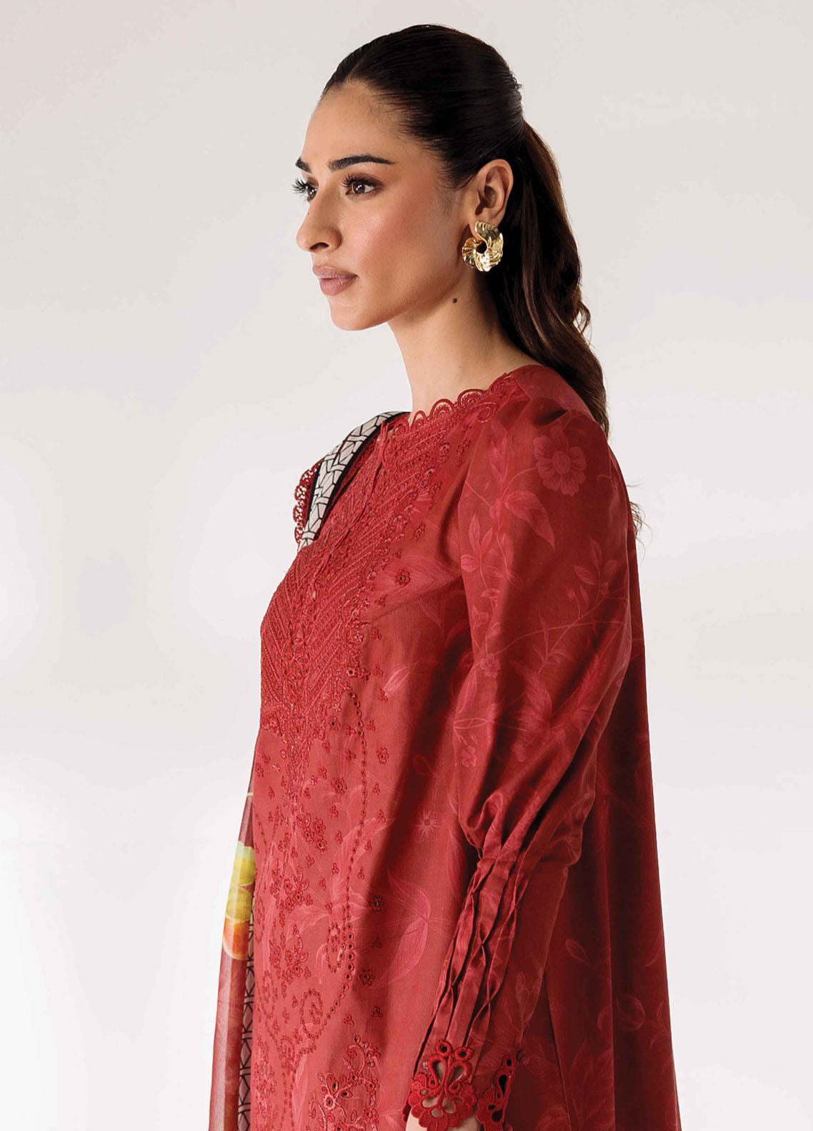 Qprints By Qalamkar Unstitched Lawn Collection 2024 AR-09 Renee