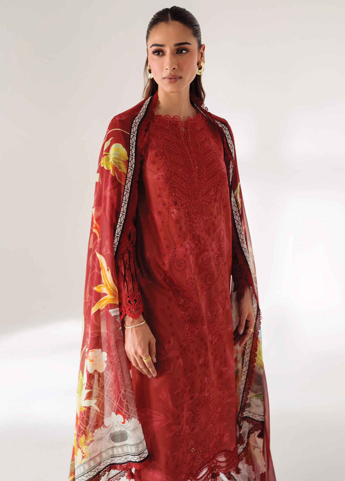 Qprints By Qalamkar Unstitched Lawn Collection 2024 AR-09 Renee