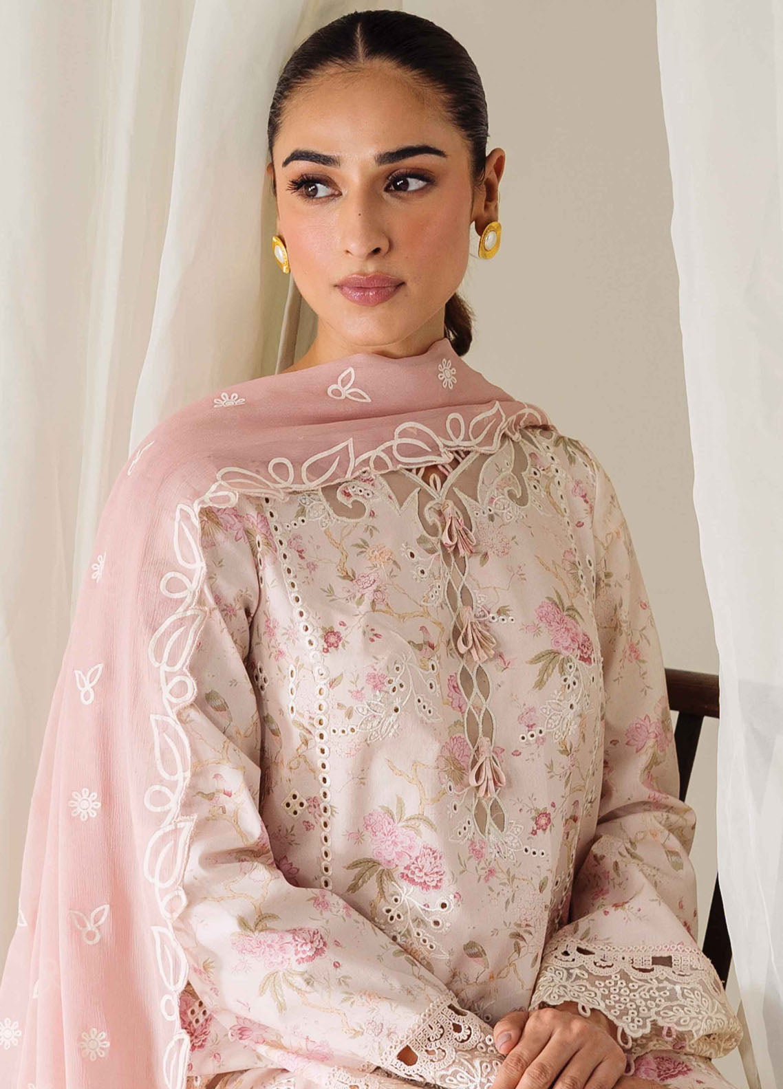 Qprints By Qalamkar Unstitched Lawn Collection 2024 AR-10 Helene