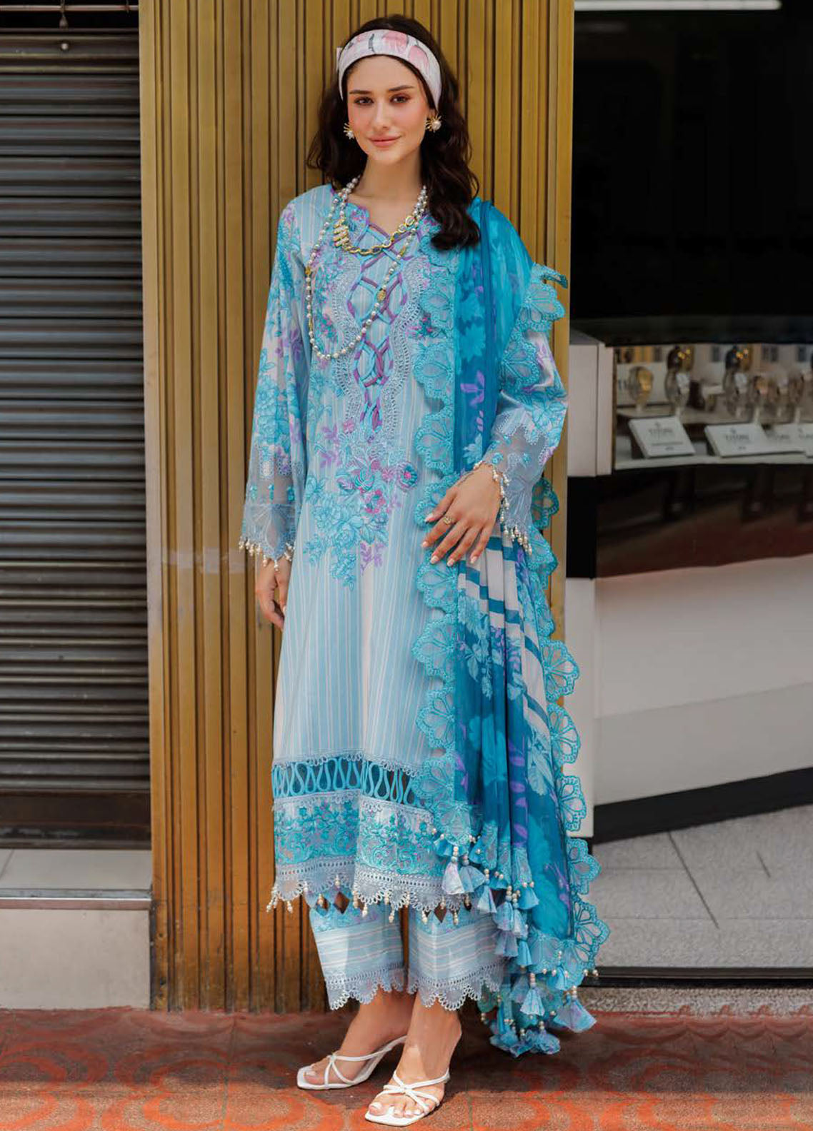 Rang-E-Bahar by Charizma Embroidered Lawn Suits Unstitched 3 Piece CRZ25RB CRB5-14