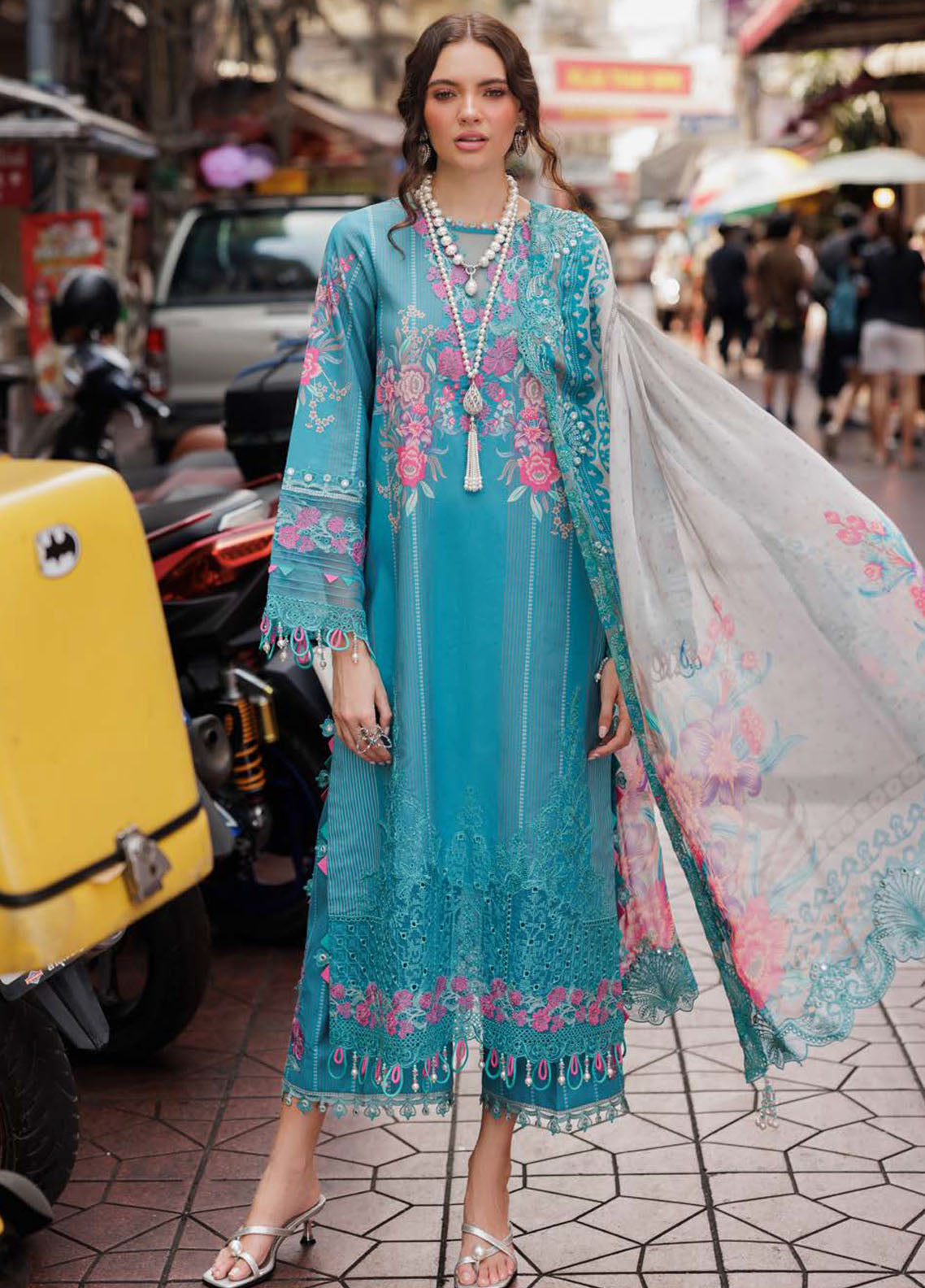 Rang-E-Bahar by Charizma Embroidered Lawn Suits Unstitched 3 Piece CRZ25RB CRB5-12