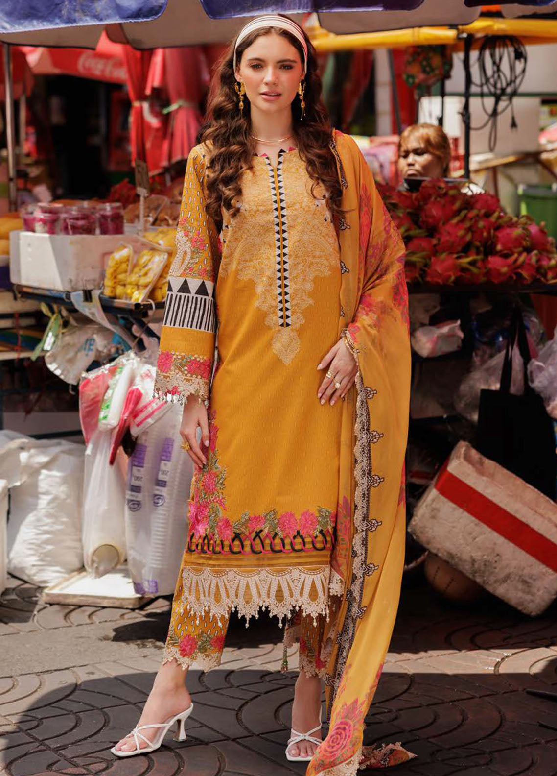 Rang-E-Bahar by Charizma Embroidered Lawn Suits Unstitched 3 Piece CRZ25RB CRB5-15