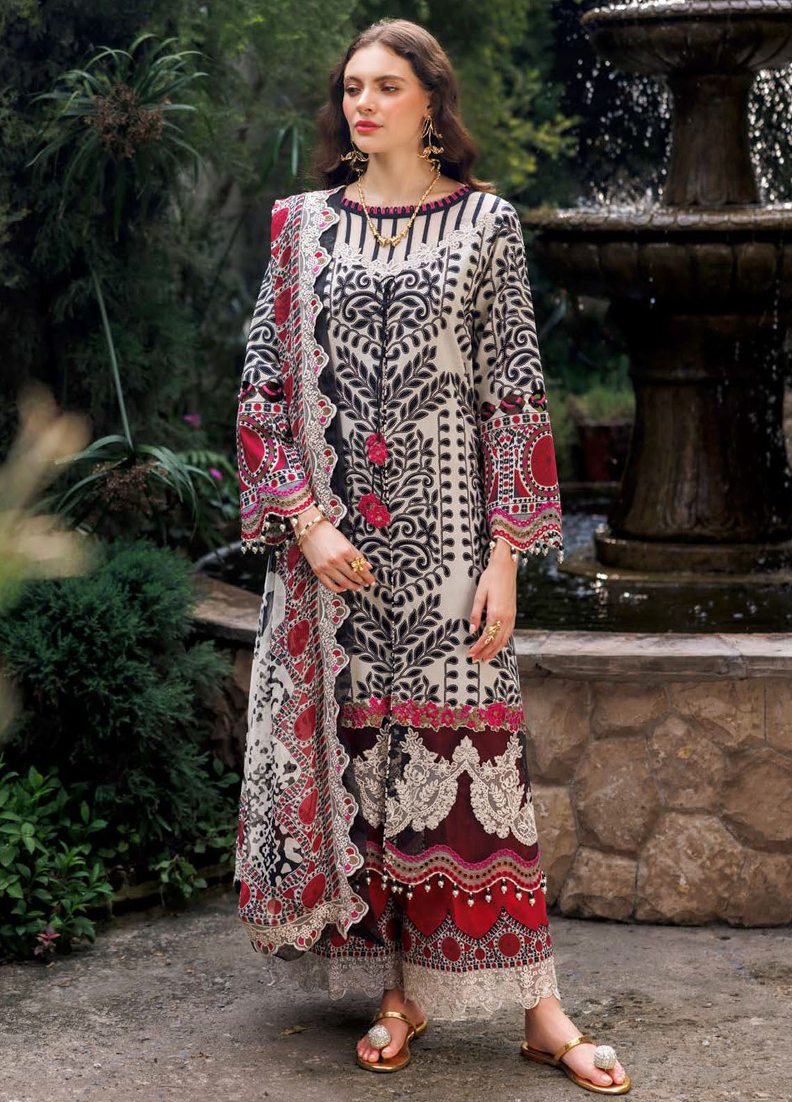 Rang-E-Bahar by Charizma Embroidered Lawn Suits Unstitched 3 Piece CRZ25RB CRB5-11