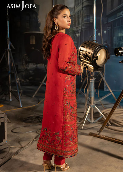 Rejoice by Asim Jofa Embroidered Paper Cotton Suits Unstitched 2 Piece AJ25RF AJLFF-12-UNS