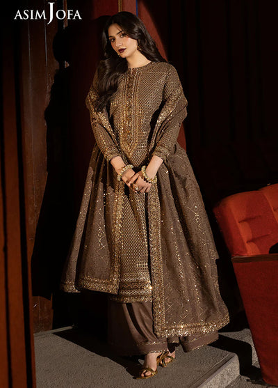 Rejoice by Asim Jofa Embroidered Paper Cotton Suits Unstitched 3 Piece AJ25RF AJLFF-08-UNS
