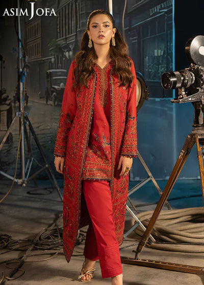 Rejoice by Asim Jofa Embroidered Paper Cotton Suits Unstitched 2 Piece AJ25RF AJLFF-12-UNS