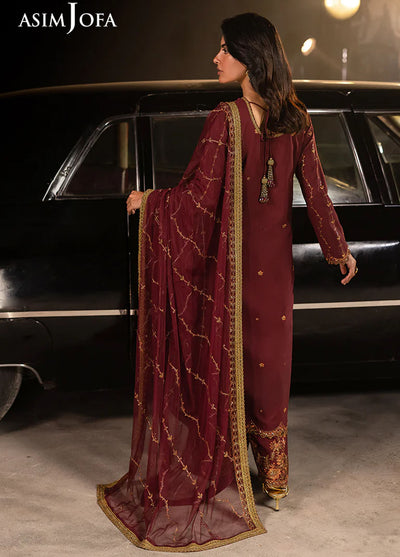 Rejoice by Asim Jofa Embroidered Silk Suits Unstitched 3 Piece AJ25RF AJLFF-04-UNS