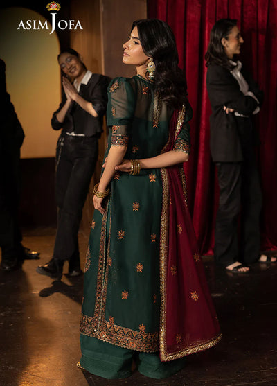 Rejoice by Asim Jofa Embroidered Chiffon Suits Unstitched 3 Piece AJ25RF AJLFF-02-UNS