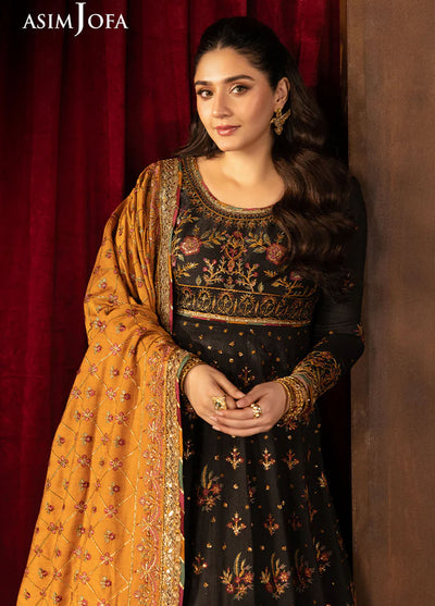 Rejoice by Asim Jofa Embroidered Silk Suits Unstitched 3 Piece AJ25RF AJLFF-19-UNS