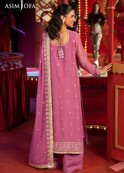 Rejoice by Asim Jofa Embroidered Chiffon Suits Unstitched 3 Piece AJ25RF AJLFF-07-UNS