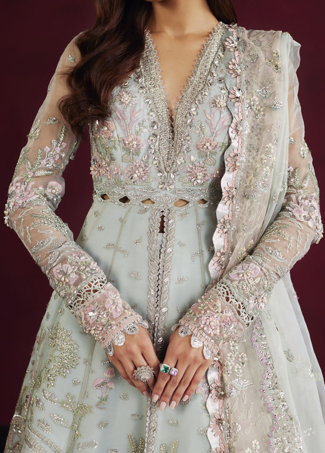 Republic WomensWear Embroidered Suits Unstitched 3 Piece RW24PV D-08 Kyla - Wedding Collection