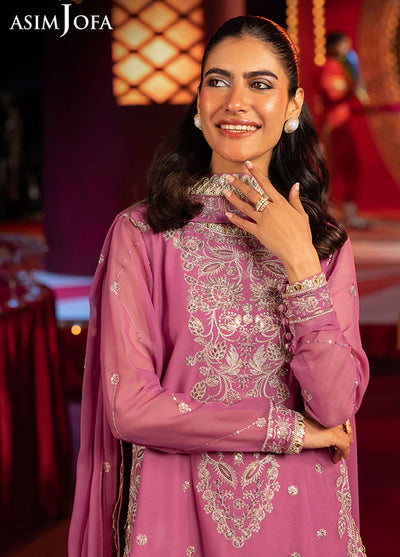 Rejoice by Asim Jofa Embroidered Chiffon Suits Unstitched 3 Piece AJ25RF AJLFF-07-UNS
