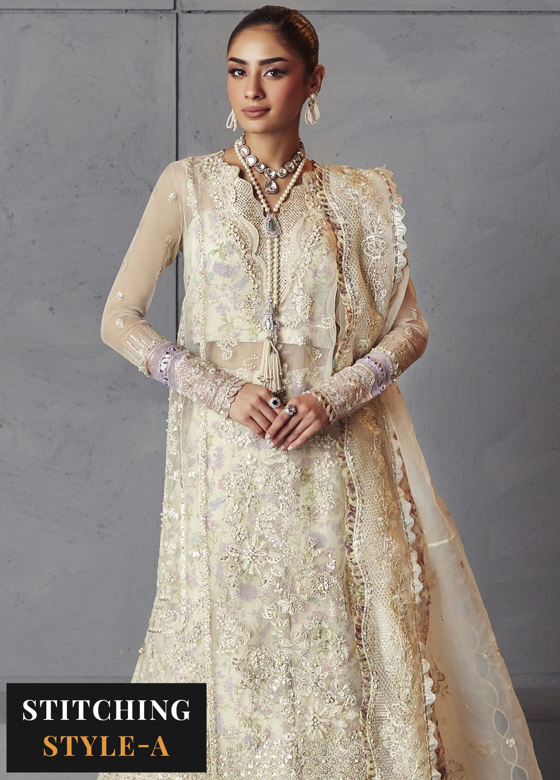 Republic WomensWear Embroidered Suits Unstitched 3 Piece RW24PV D-05 Edera - Wedding Collection