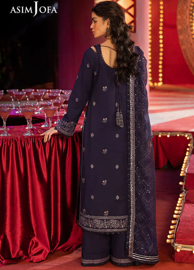 Rejoice by Asim Jofa Embroidered Silk Suits Unstitched 3 Piece AJ25RF AJLFF-03-UNS