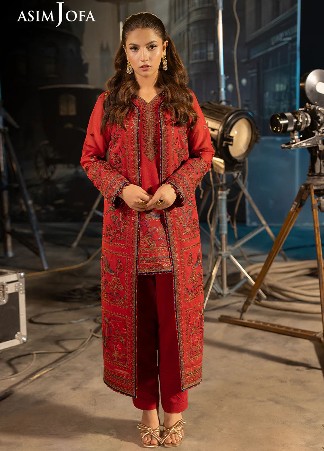 Rejoice by Asim Jofa Embroidered Paper Cotton Suits Unstitched 2 Piece AJ25RF AJLFF-12-UNS