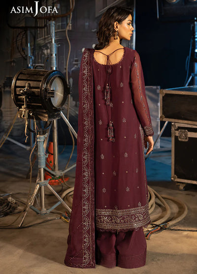 Rejoice by Asim Jofa Embroidered Chiffon Suits Unstitched 3 Piece AJ25RF AJLFF-06-UNS