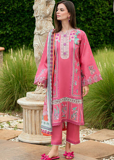 Roheenaz Embroidered Lawn Suits Unstitched 3 Piece D-04 B Miralyn