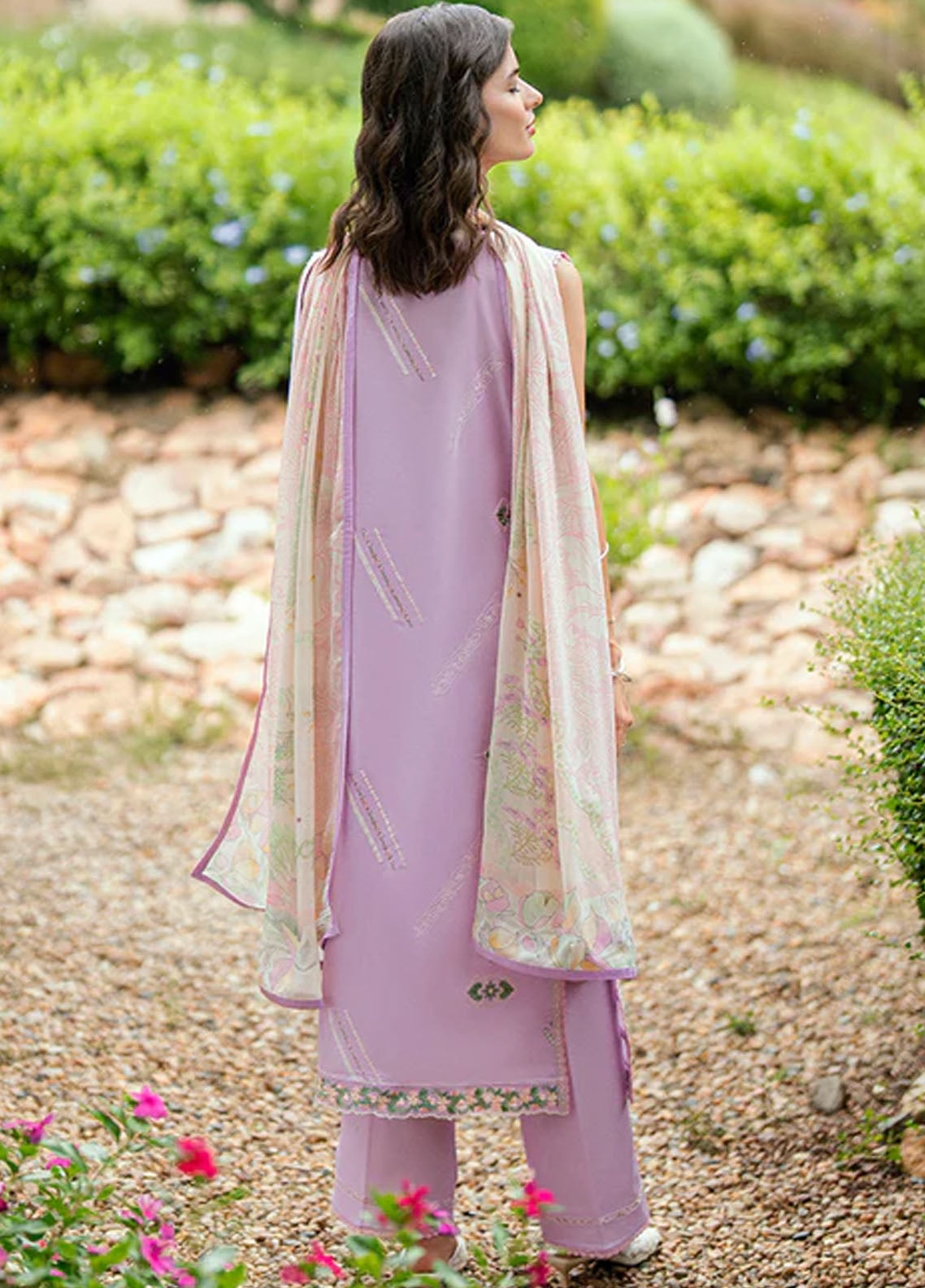 Roheenaz Embroidered Lawn Suits Unstitched 3 Piece D-06 B Mirielle