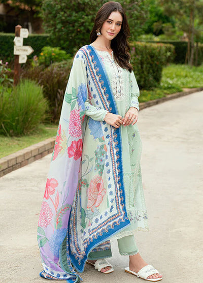 Roheenaz Embroidered Lawn Suits Unstitched 3 Piece D-04 A Veloura