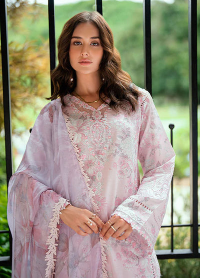 Roheenaz Embroidered Lawn Suits Unstitched 3 Piece D-07 B Lyora