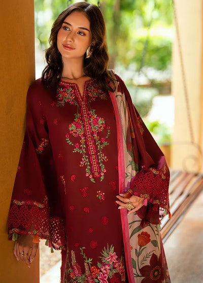 Roheenaz Embroidered Lawn Suits Unstitched 3 Piece D-05 B Calira