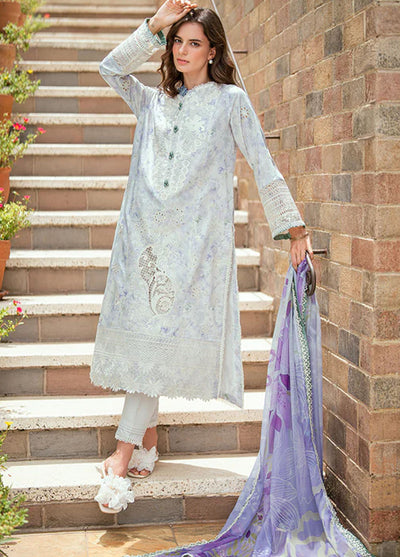 Roheenaz Embroidered Lawn Suits Unstitched 3 Piece D-08 A Aeris