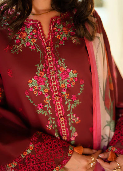 Roheenaz Embroidered Lawn Suits Unstitched 3 Piece D-05 B Calira