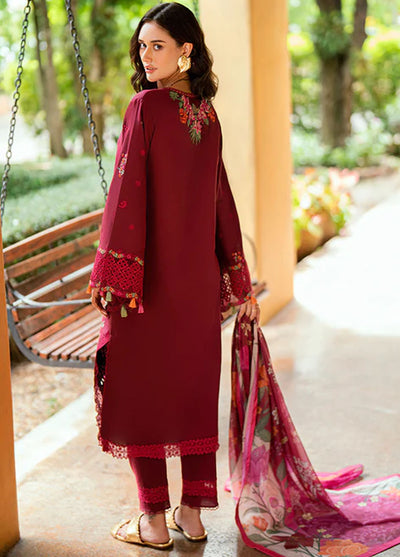 Roheenaz Embroidered Lawn Suits Unstitched 3 Piece D-05 B Calira