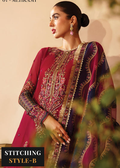 Raahi By Xenia Unsticthed Luxury Collection 2024 D-07 Mehkash