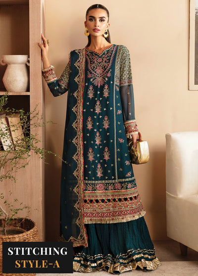 Raahi By Xenia Unsticthed Luxury Collection 2024 D-08 Nehmat